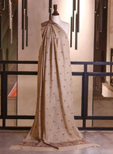 Royal Fashion Embroidered Woolen Shawls - RF25SH I624-XP09 Beige